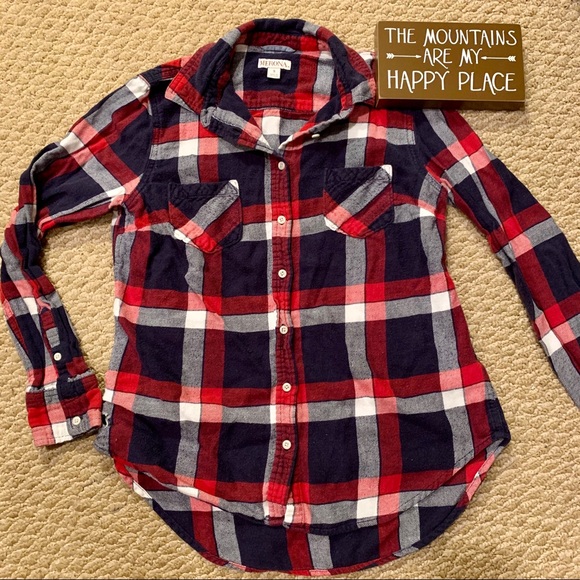 Merona Tops - 💙5/$25 Plaid Flannel❣️